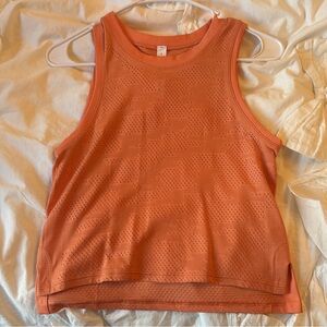 Lululemon Athletica Orange Crop Tank Top